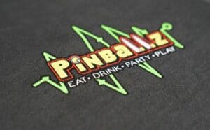 Pinballz Alien Front of Shirt Black