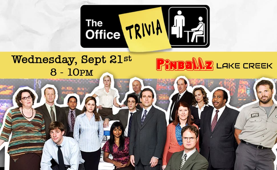 The Office Trivia Night Pinballz Lake Creek Fun Austin Texas