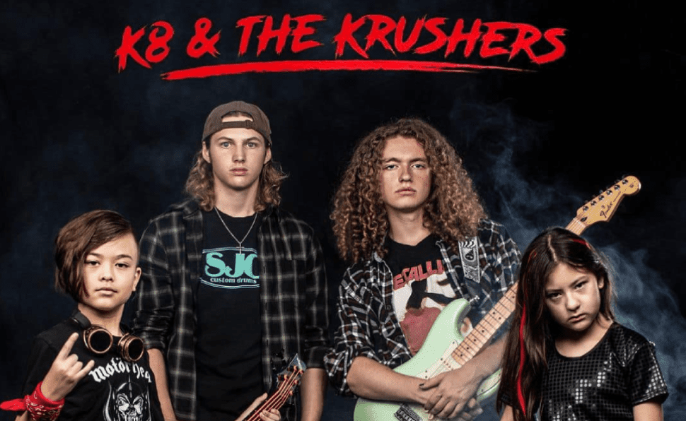 k8 and the krushers Website live music show performance buda arcade games fun awesome