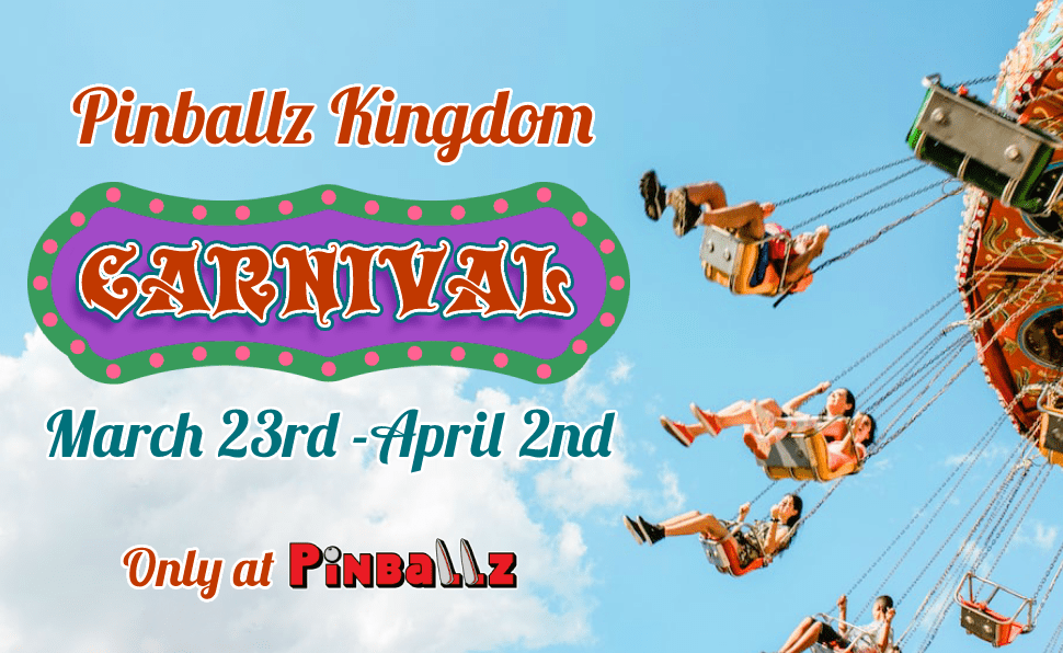 Kingdom Carnival arcade games family fun rides food snacks bumper cars pinball