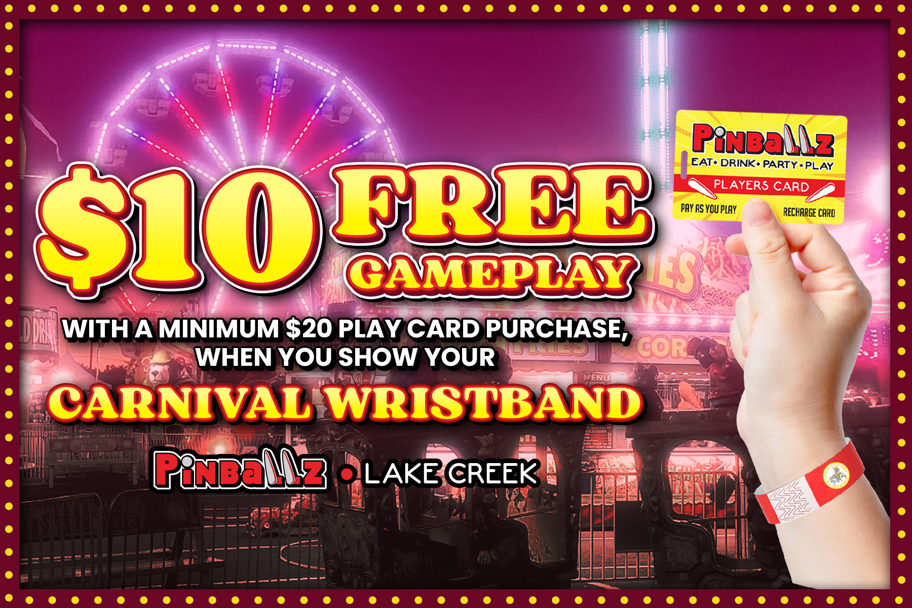 Spring Carnival 2025 at Pinballz Kingdom